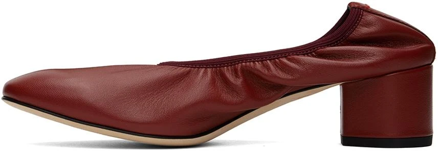 AEYDE Red Gemma Leather Ballet Heels 3