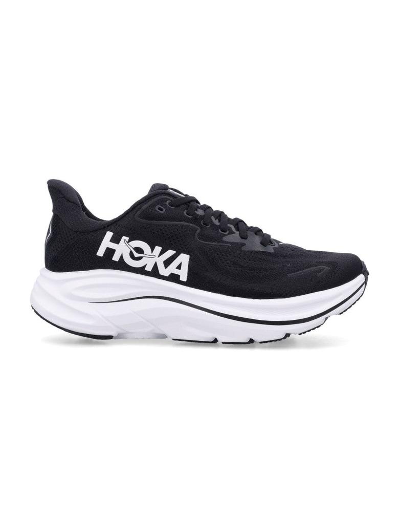 Hoka One One Clifton 10 Breathable Mesh Black Running Sneakers