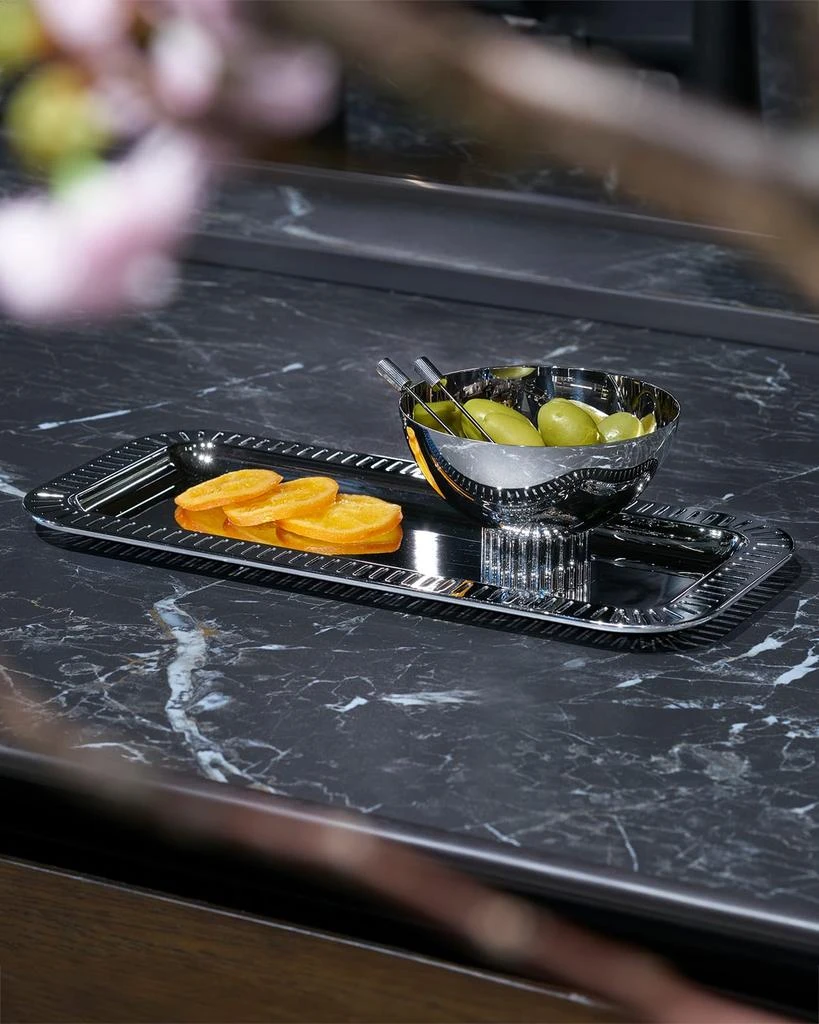 ANNA New York Striations Small Rectangle Serving Tray, 13.75" 4