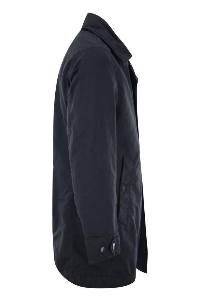 Stone Island Stone Island Short Trench Coat With Anti-Drip Treatment 3