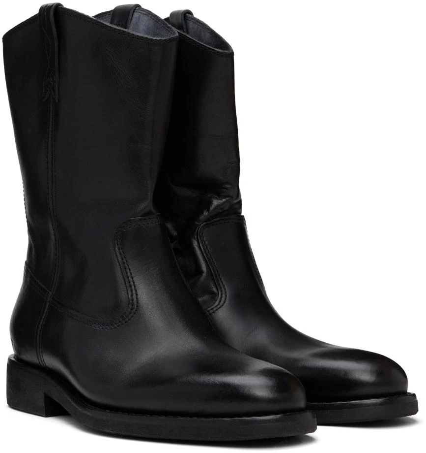 Golden Goose Black Biker Boots 4
