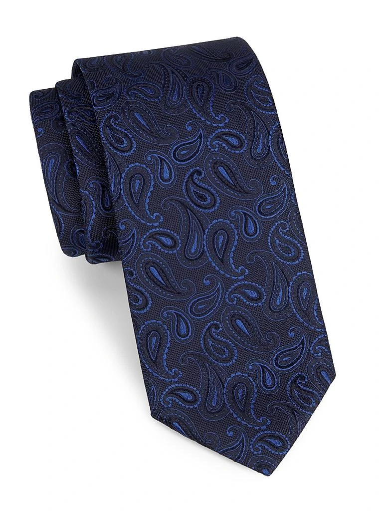 Canali Paisley Silk Tie 1