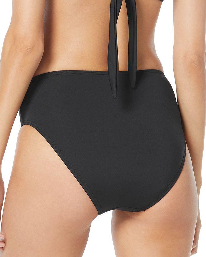 VINCE CAMUTO Palm Embroidered High Waist Bikini Bottom