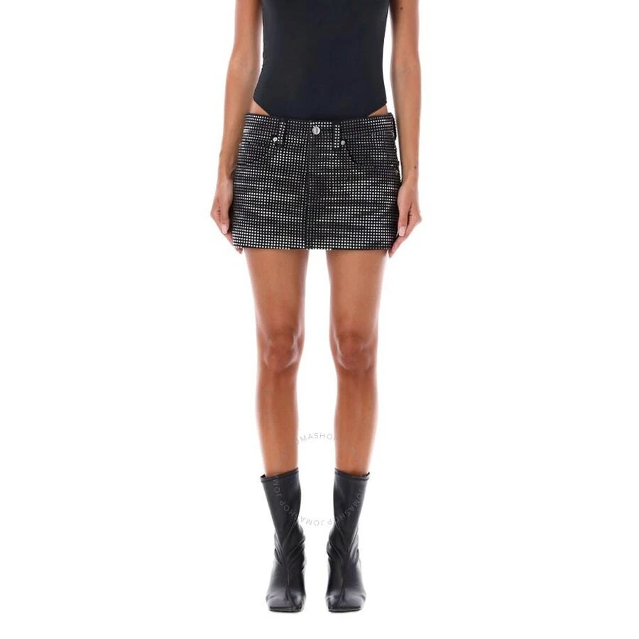 Alexander Wang Distressed Crystal Mini Skirt 2