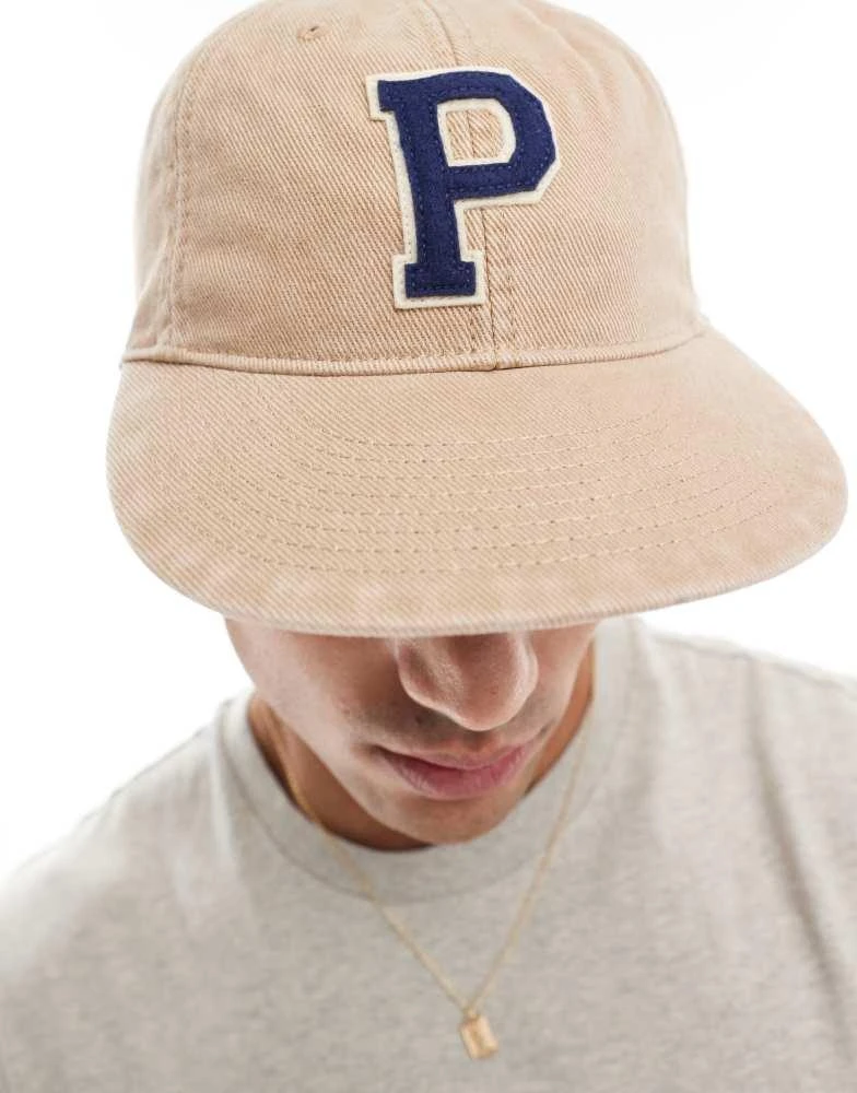 Ralph Lauren Polo Ralph Lauren authentic large P twill baseball cap in tan 4