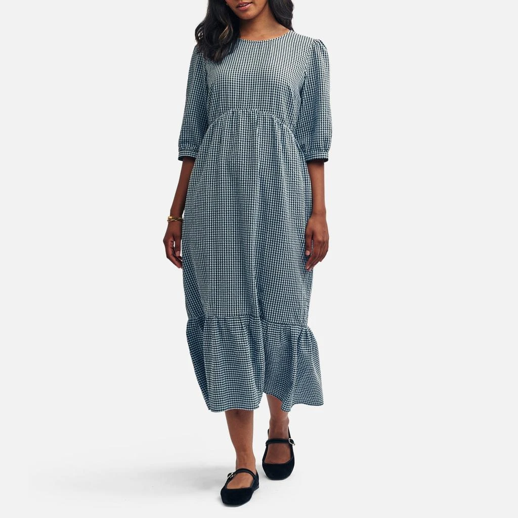 Nobody's Child Nobody's Child Rachel Gingham Cotton-Seersucker Midi Dress 1