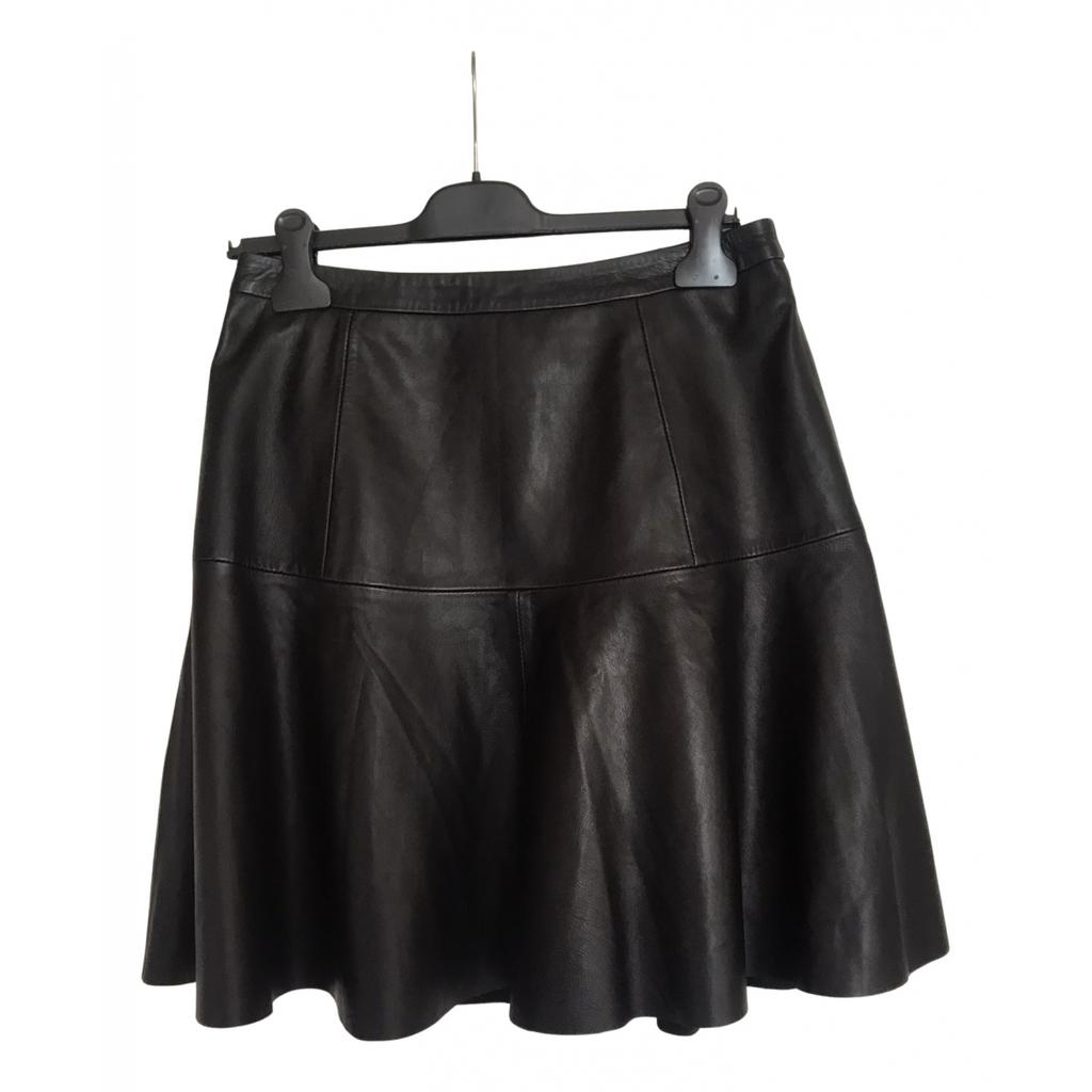 Whistles Whistles Leather mini skirt