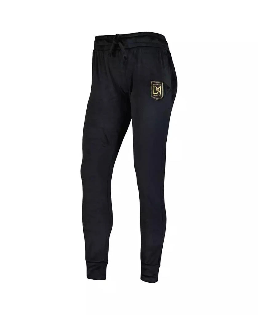 Concepts Sport Women's Black LAFC Intermission Velour Cuffed Pants 2