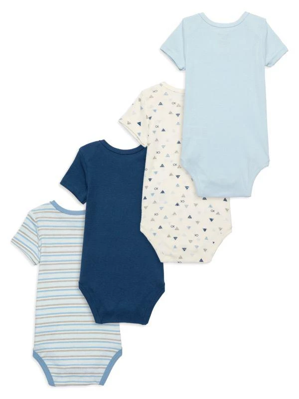 Calvin Klein Baby Boy's 4-Pack Logo Bodysuits 2