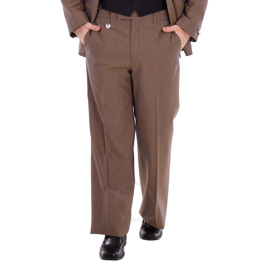 burberry wide straight スラックス trousers Burberry - Straight-Leg Iridescent Wool Suit Trousers - Gray