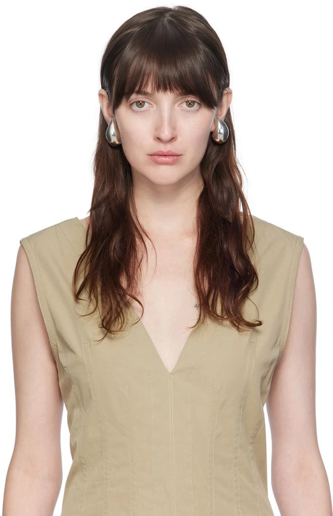 Bottega Veneta Silver Drop Medium Earrings 3