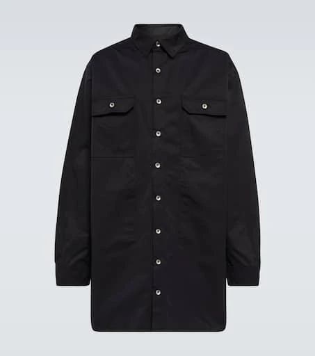 Rick Owens Cotton-blend poplin overshirt 1