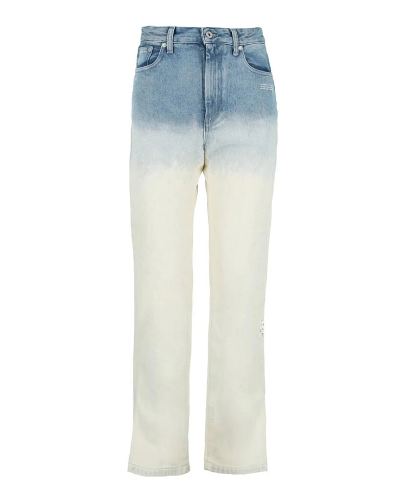 Off-White Degrade' Split Hem Straight Leg Jeans 1