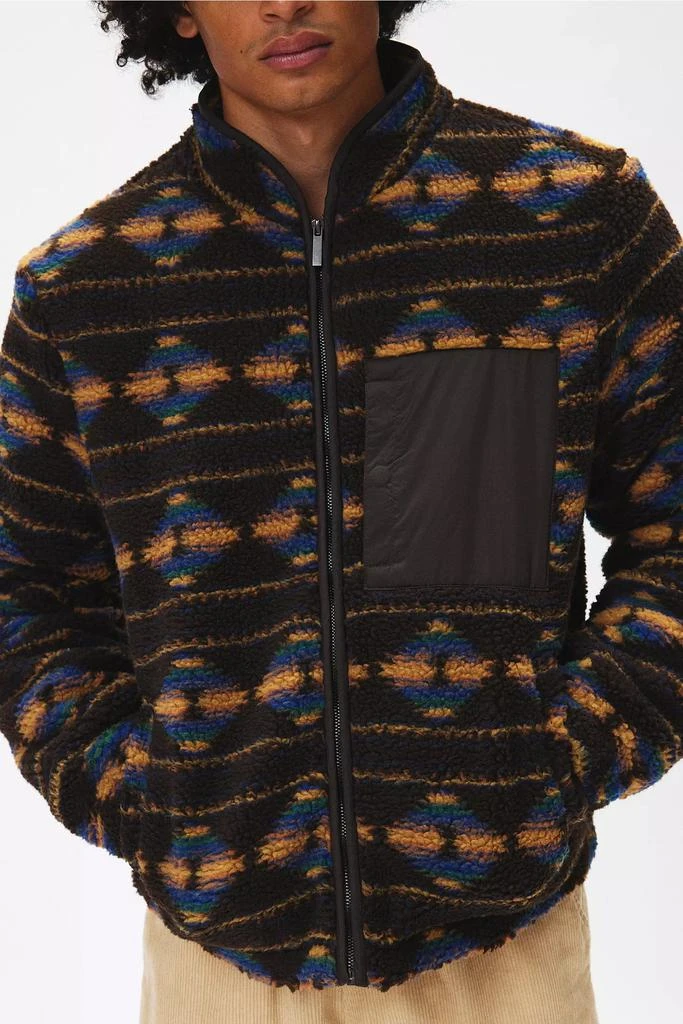 Native Youth Native Youth Westwick Patterned Fleece Full Zip Sweatshirt 4