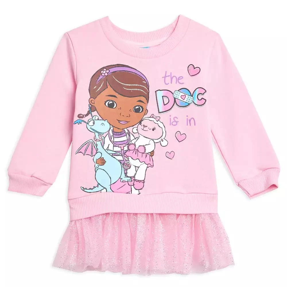 Disney Toddler Girls Fleece Sweatshirt Dress