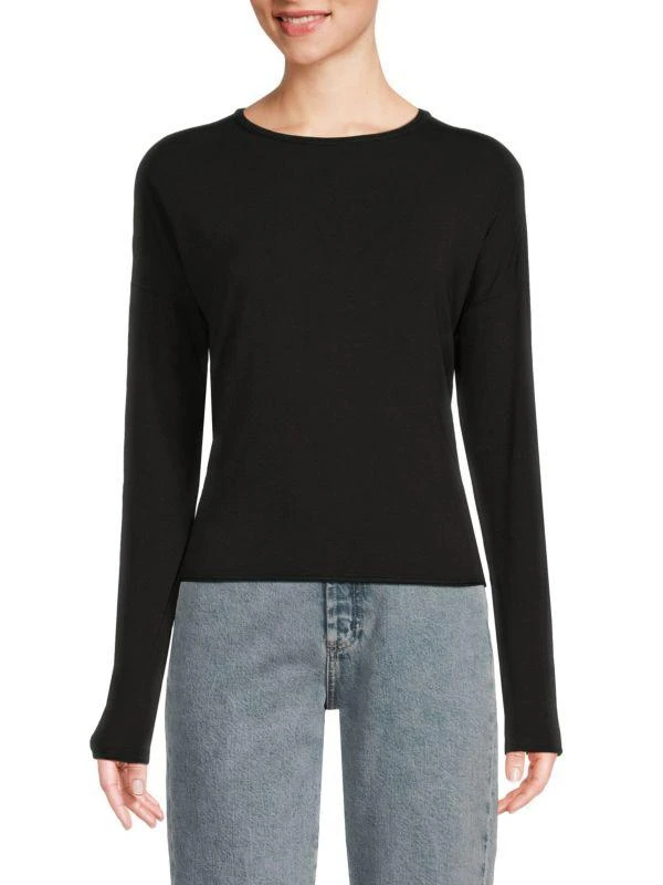 Alala Cutout Pima Cotton Blend Knit Top 1