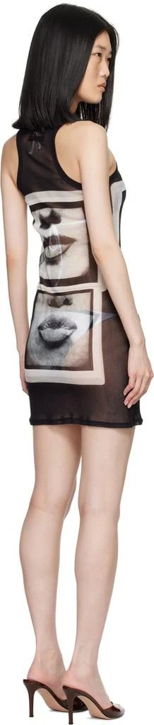 Jean Paul Gaultier Black 'The Eyes And Lips' Minidress 3