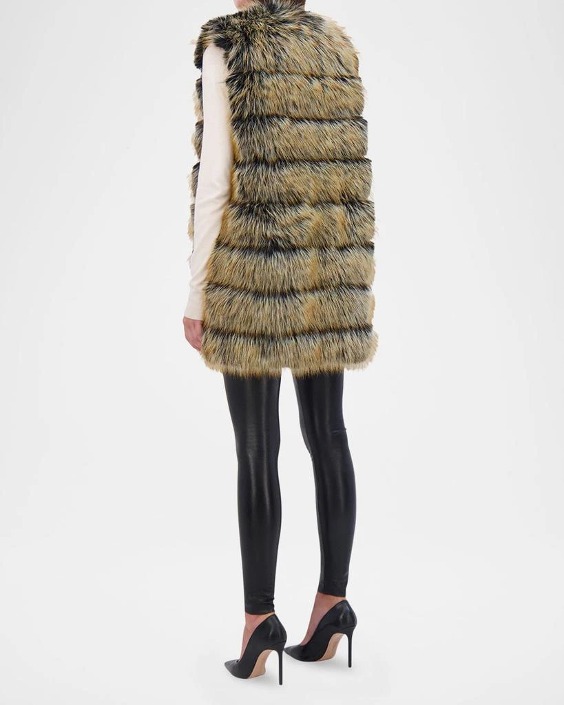 Theia Fox-Like Faux Fur Vest 4