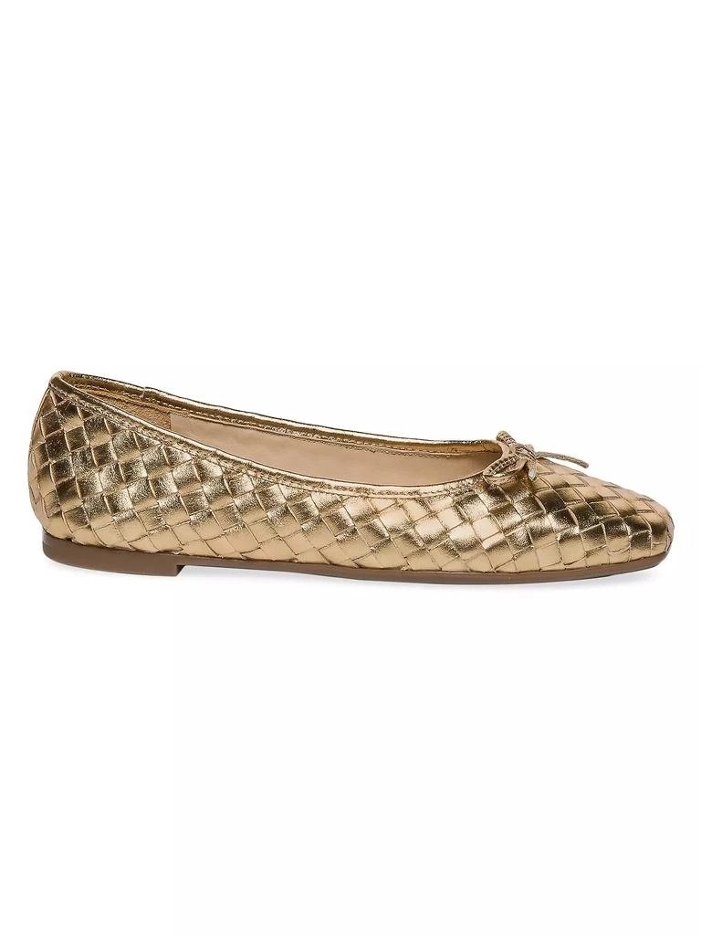 Bernardo Gwynn Woven Leather Ballet Flats 1