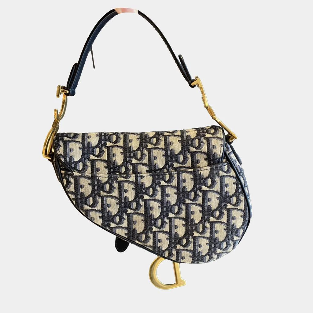 Dior Dior Saddle Bag Blue Oblique Jacquard 2