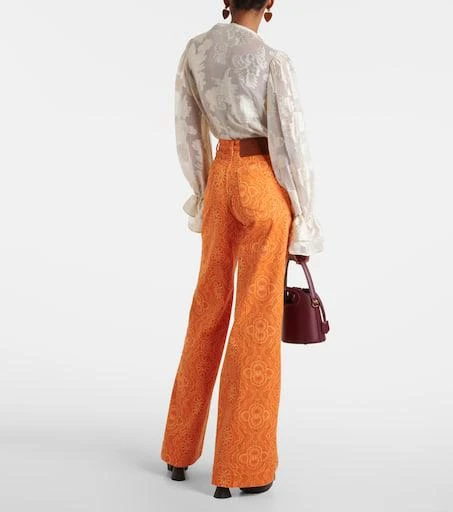 ETRO Printed high-rise flared jeans 3