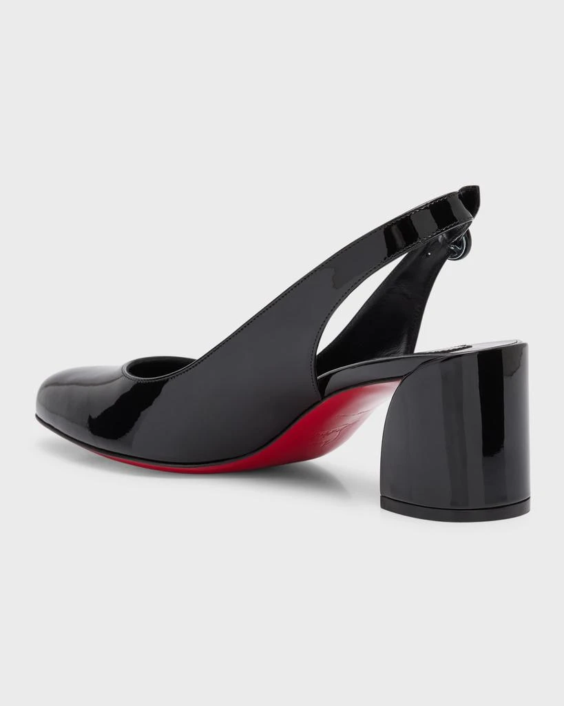 Christian Louboutin So Jane Patent Red Sole Slingback Pumps 4