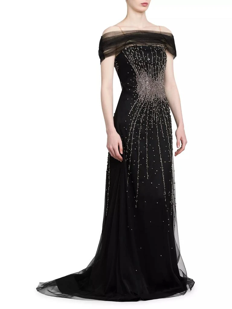 Alberta Ferretti Beaded Tulle Gown 4