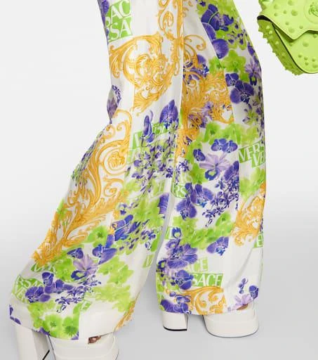 Versace Floral wide-leg pants 6