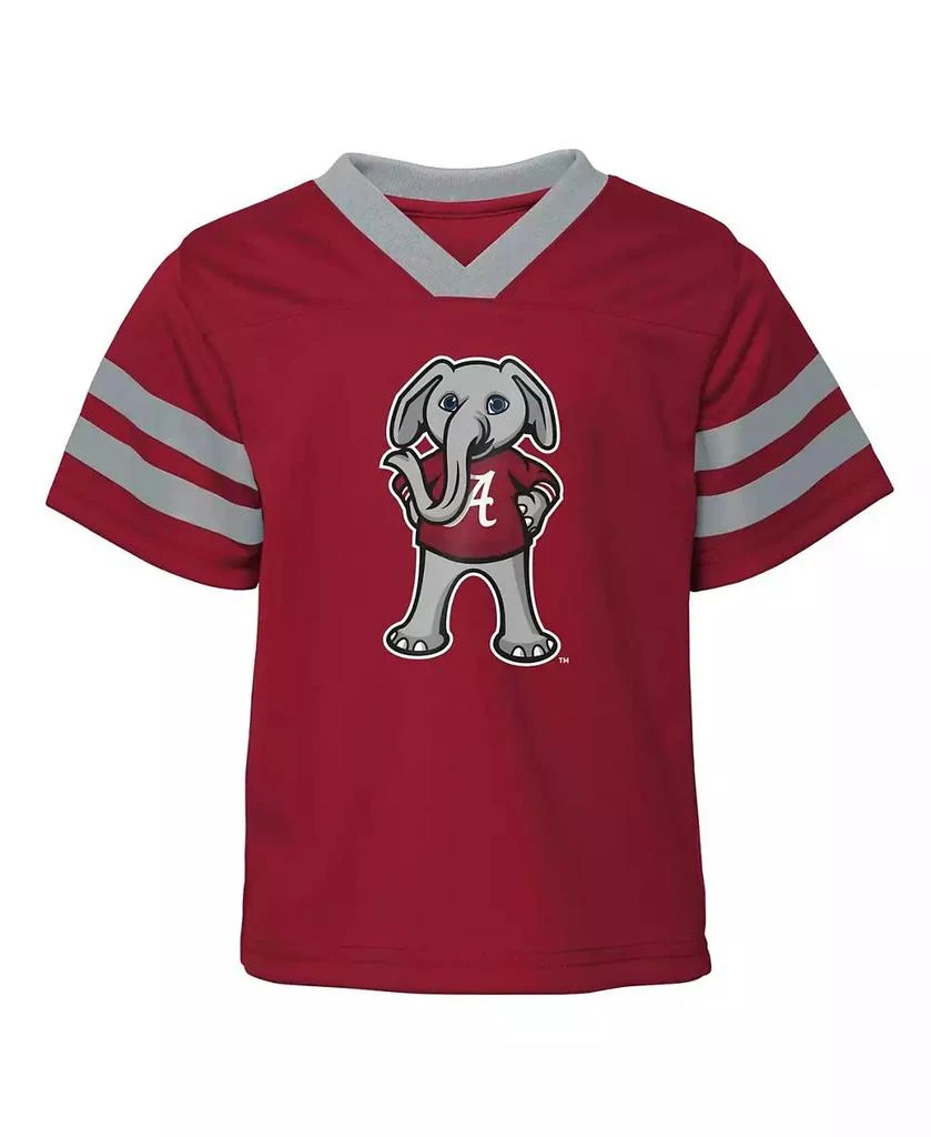 Outerstuff Infant Boys and Girls Crimson Alabama Crimson Tide Two-Piece Red Zone Jersey and Pants Set 4