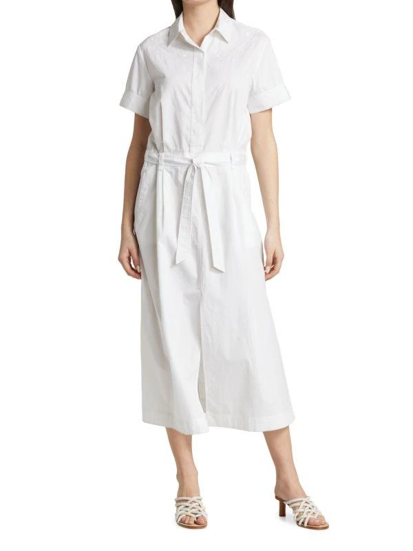 Rag & Bone Jade Embroidered Belted Shirt Dress 1
