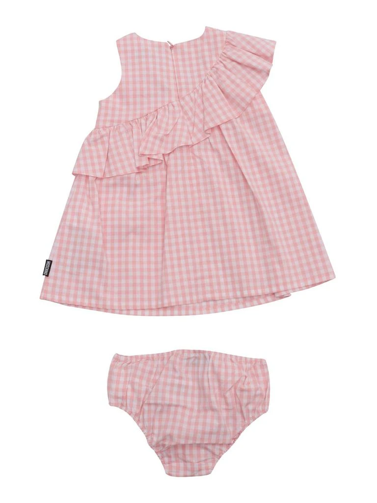 Moschino Moschino Kids Checked Ruffled Dress 2