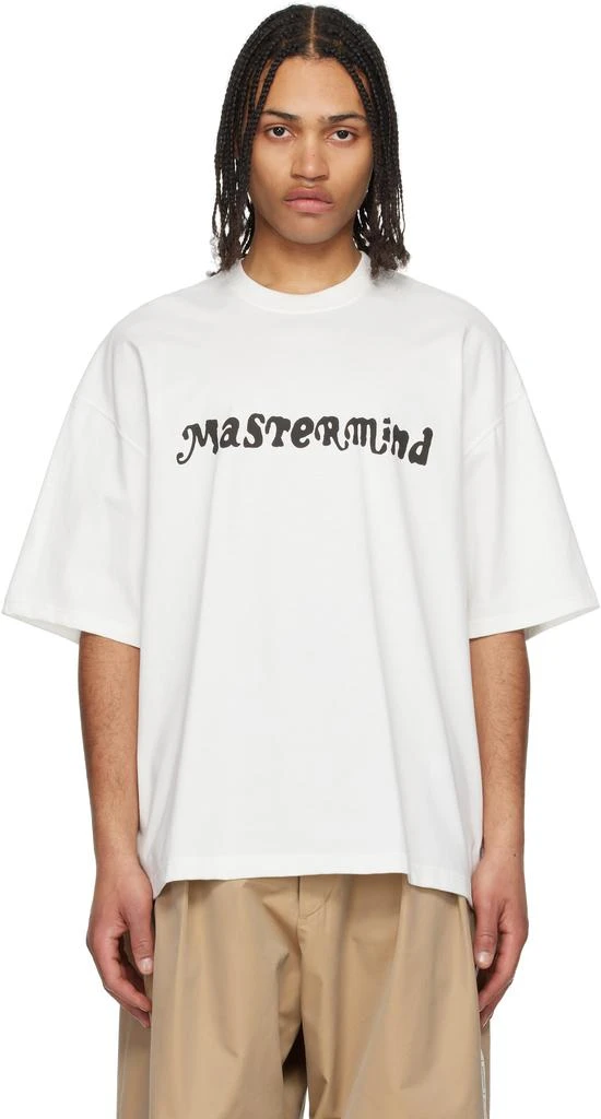 mastermind JAPAN White Boxy 'Destiny' T-shirt 1