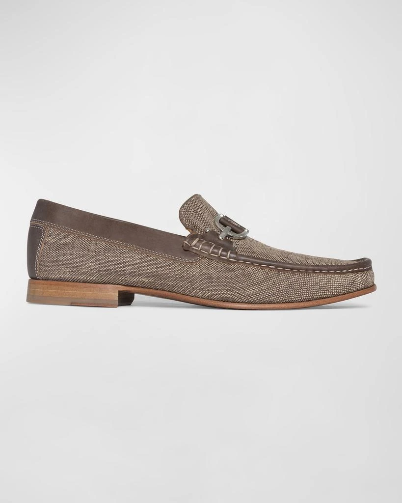 Donald Pliner Men's Dacio Woven Leather Bit Loafers 1