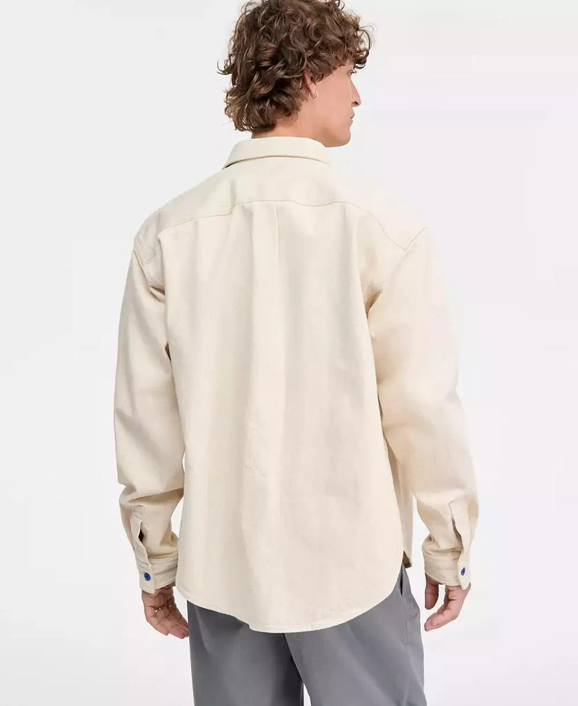 Hugo Boss Men's Cotton Ebino Button-Front Shirt Jacket 3