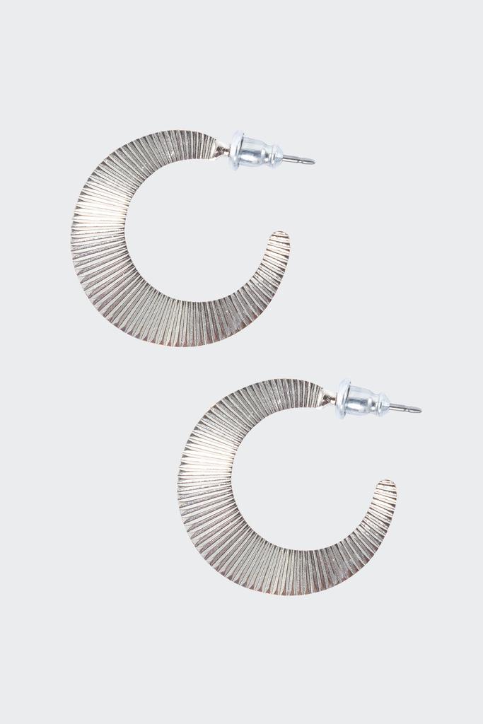 Los Angeles Apparel JWLSM - Small Moon Hoop Earrings