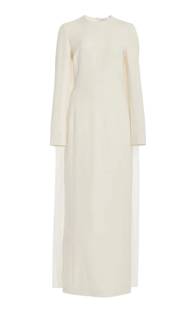 Gabriela Hearst Gabriela Hearst - Carlota Draped Silk-Wool Gown - Ivory - IT 46 - Moda Operandi 1