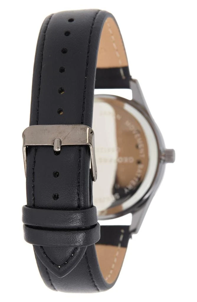 Geoffrey Beene Diamond Leather Strap Watch, 41mm 2