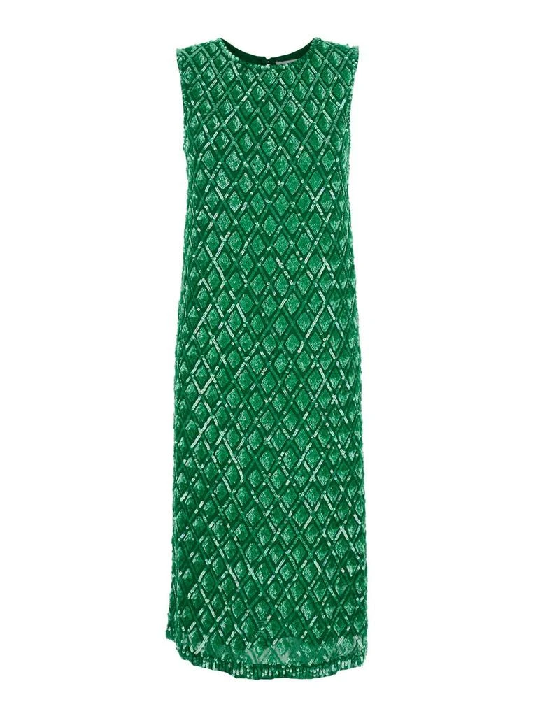 Green Long Dress With All-over Applied Sequins And Geometric Motif In Tech Fabric Woman On Sale Now with Up to 22% Off | Discover Exclusive Deals & Savings at BeyondStyle Green Long Dress With All-over Applied Sequins And Geometric Motif In Tech Fabric Woman On Sale Now with Up to 22% Off | Discover Exclusive Deals & Savings at BeyondStyle