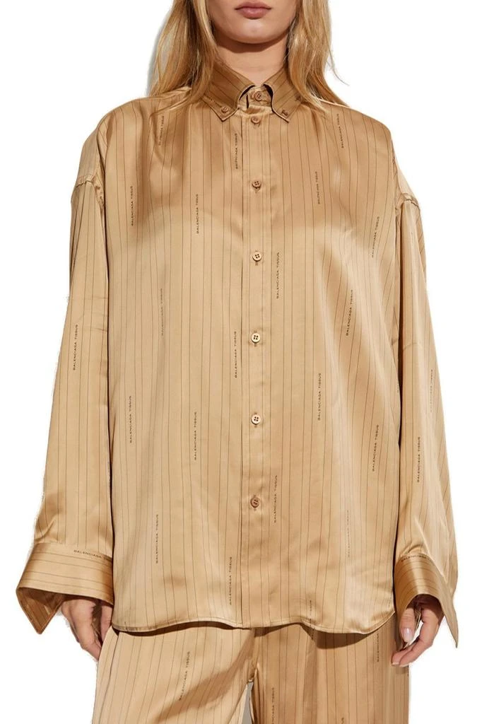 Balenciaga Balenciaga Logo Detailed Long-Sleeve Shirt 2