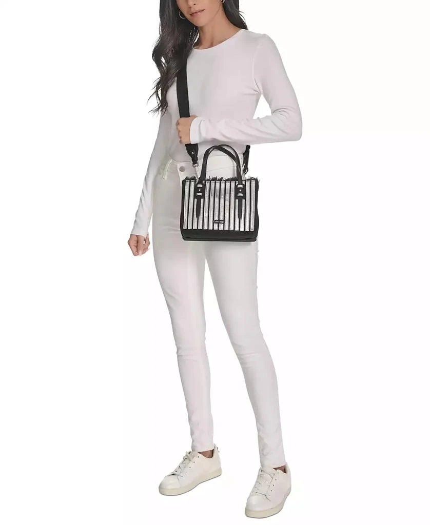 Calvin Klein Modern Essentials Pieced Metallic Mini Tote 3
