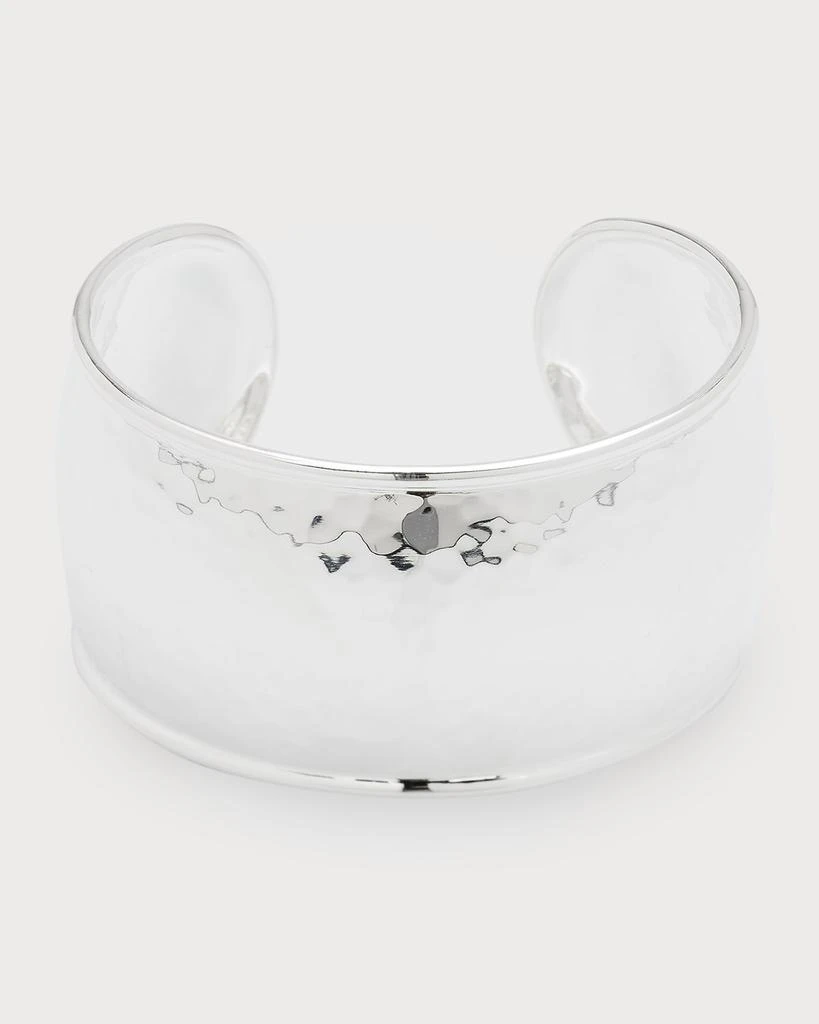 Ippolita Statement Hammered Cuff Bracelet in Sterling Silver 1