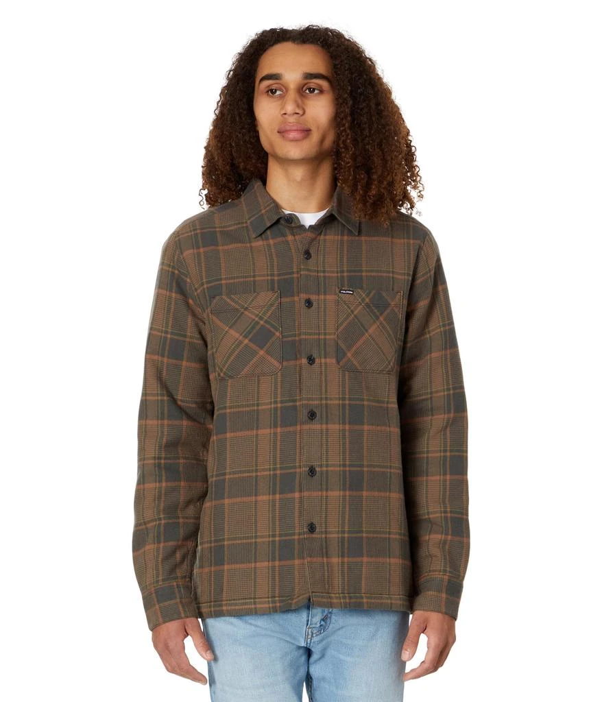 Volcom Brickstone Lined Long Sleeve Flannel 1