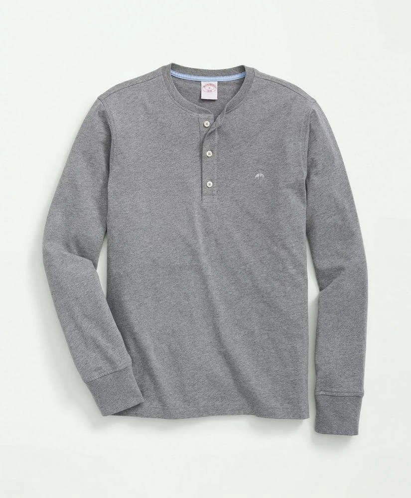 Brooks Brothers Cotton Henley Long-Sleeve T-Shirt 1