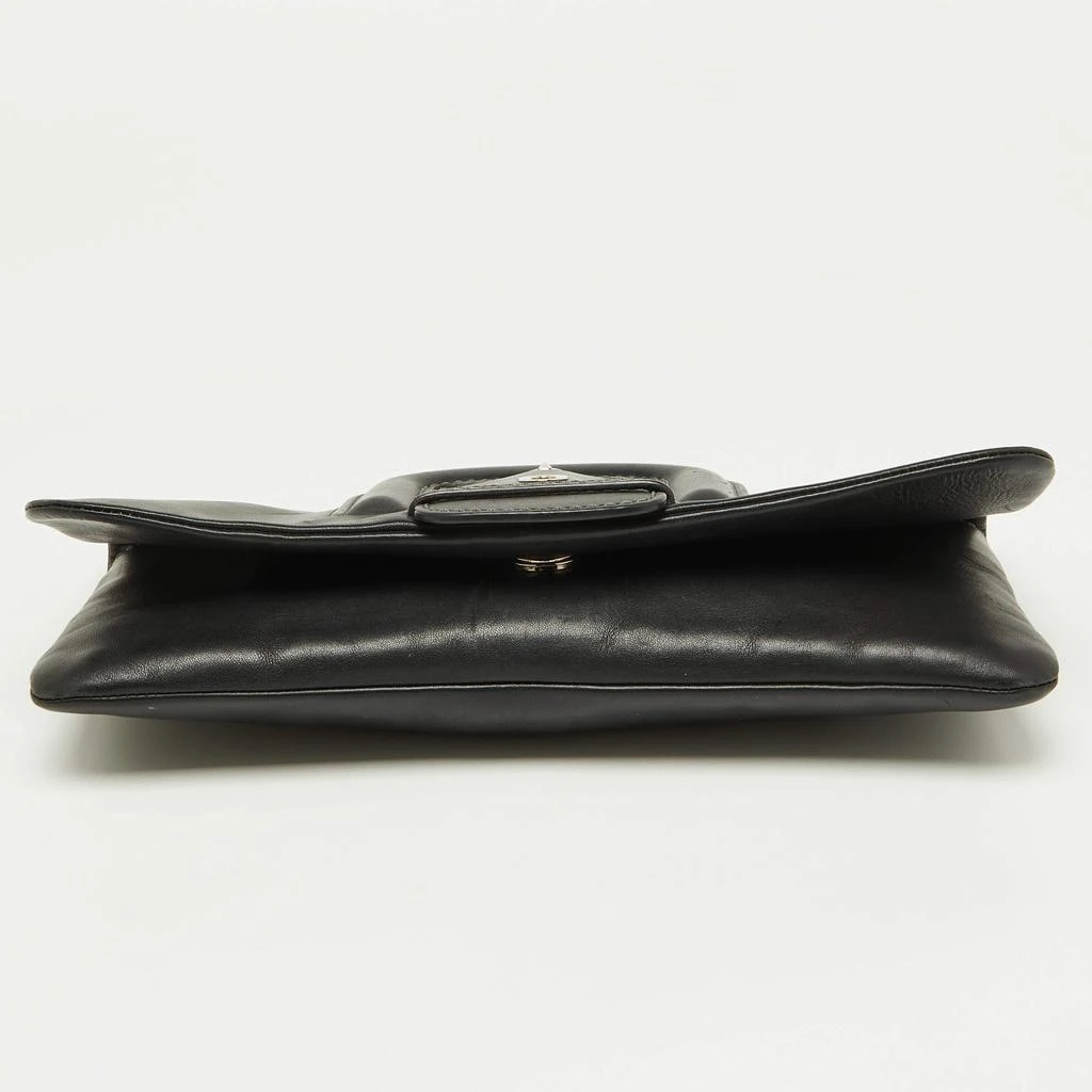 Tod's Tod's Black Leather Lucy Flap Clutch 10
