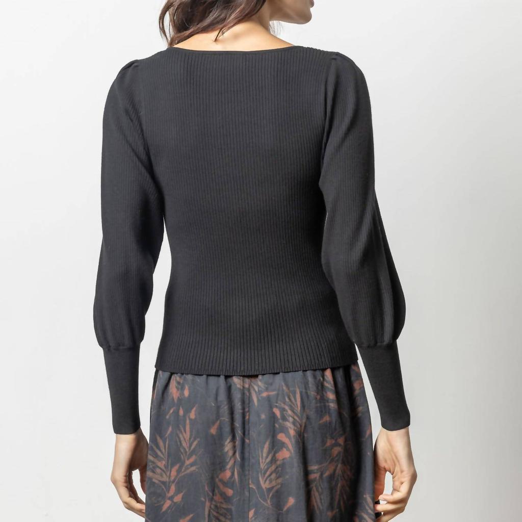 Lilla P Lilla P - Full Sleeve Square Neck Sweater