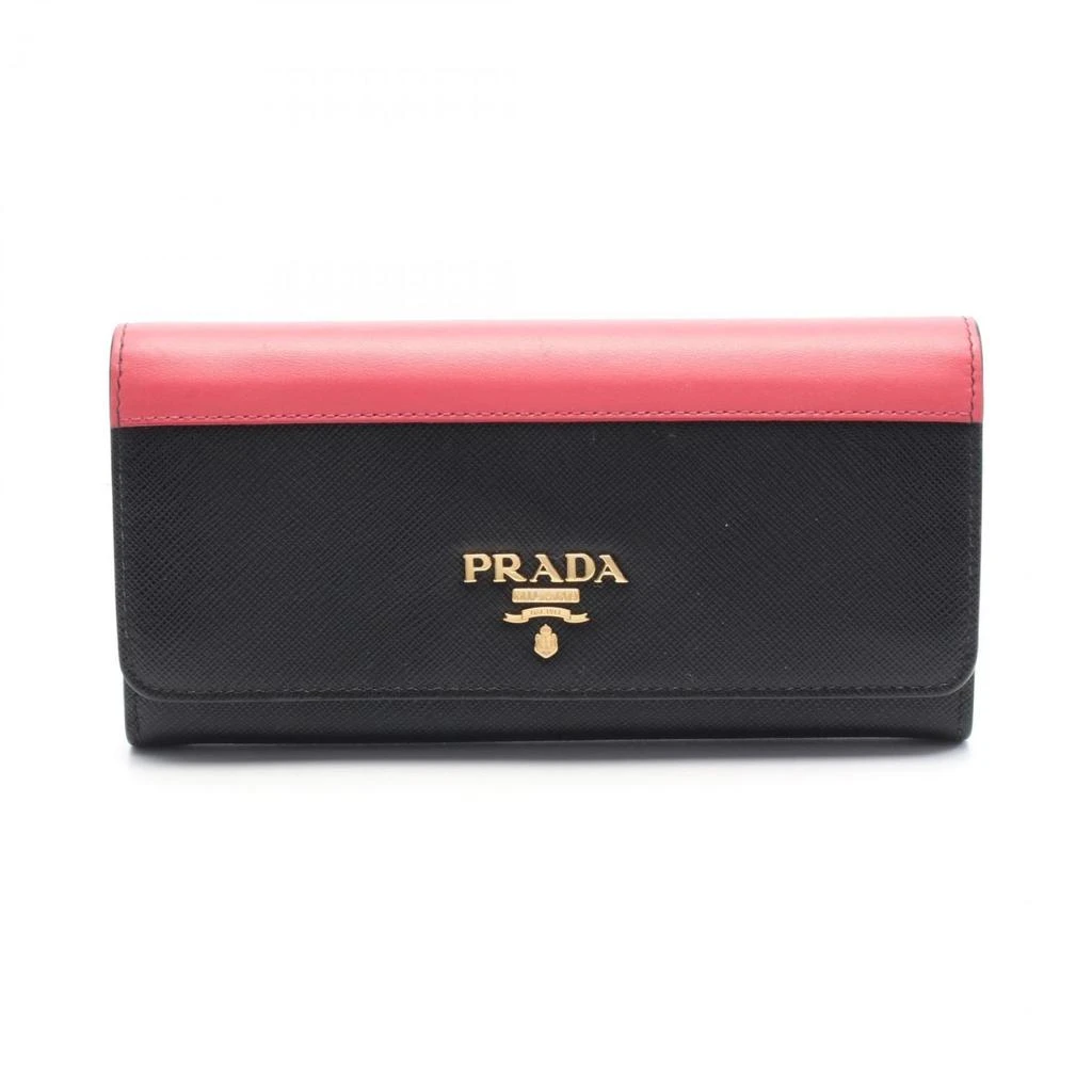 Prada pink Leather Long Wallet (Bi-Fold) (Pre-Owned) 1