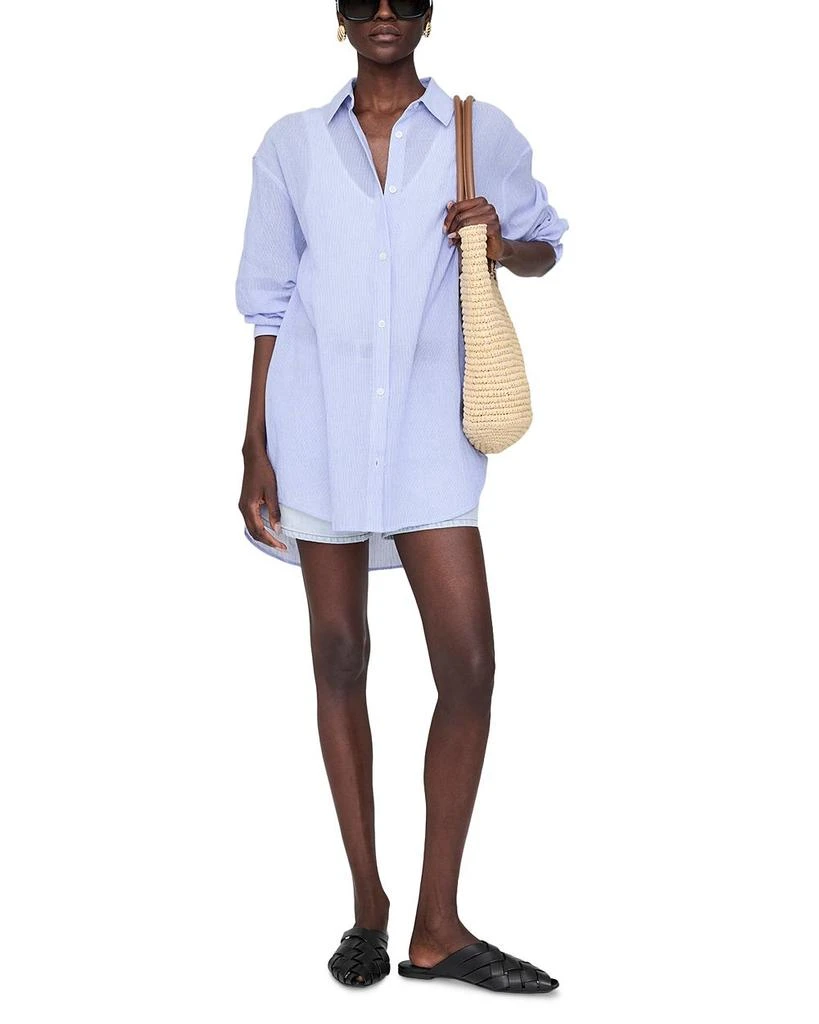 ANINE BING Plaza Button Front Shirt 2