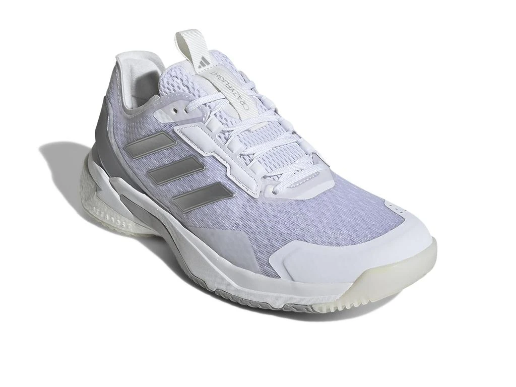 adidas gazelle silver green womens adidas Women's Crazyflight 6 Mid Volleyball Shoe White/Silver / 13 main image 1