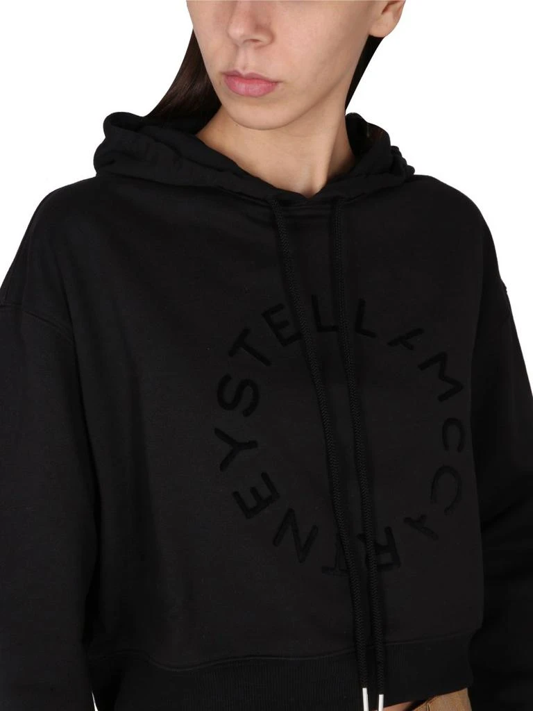 Stella McCartney Stella McCartney Drawstring Cropped Hoodie 4