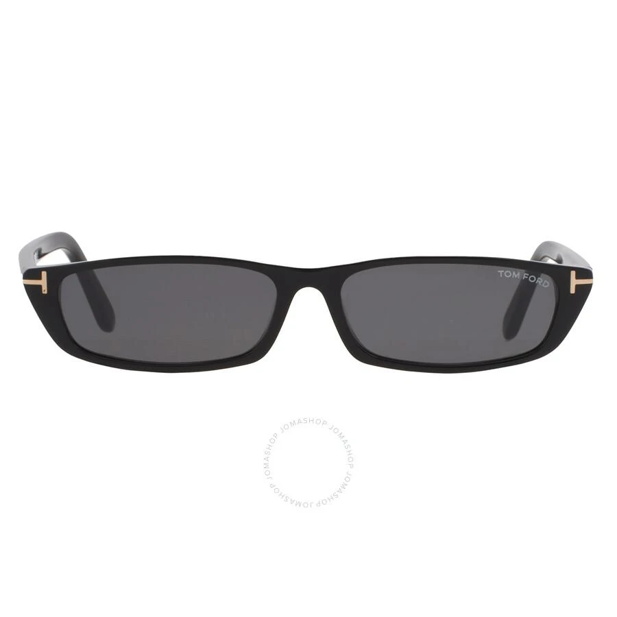 Tom Ford Alejandro Smoke Rectangular Unisex Sunglasses FT1058 01A 59 1